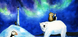 Herbert the Owl Sees the Northern Lights