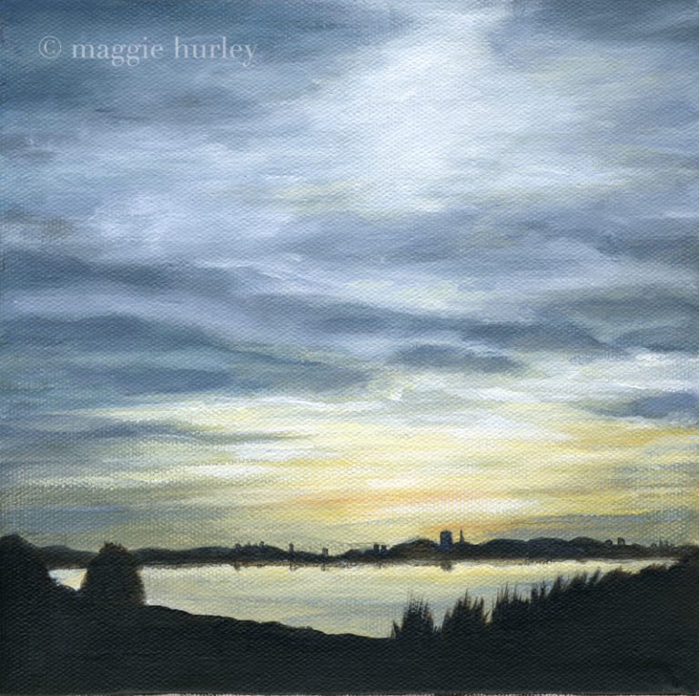 The Bay in Gold and Grey