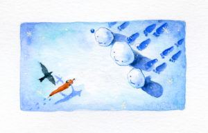 Fox and Crow meet some big footed yeti