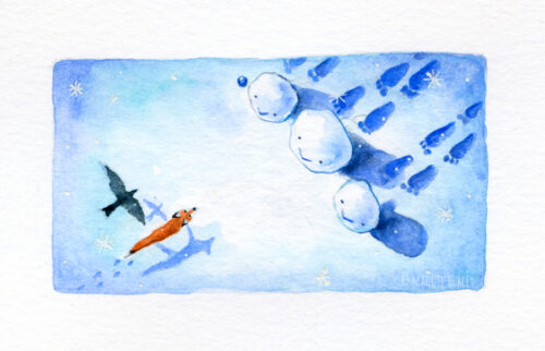 Fox and Crow meet some big footed yeti