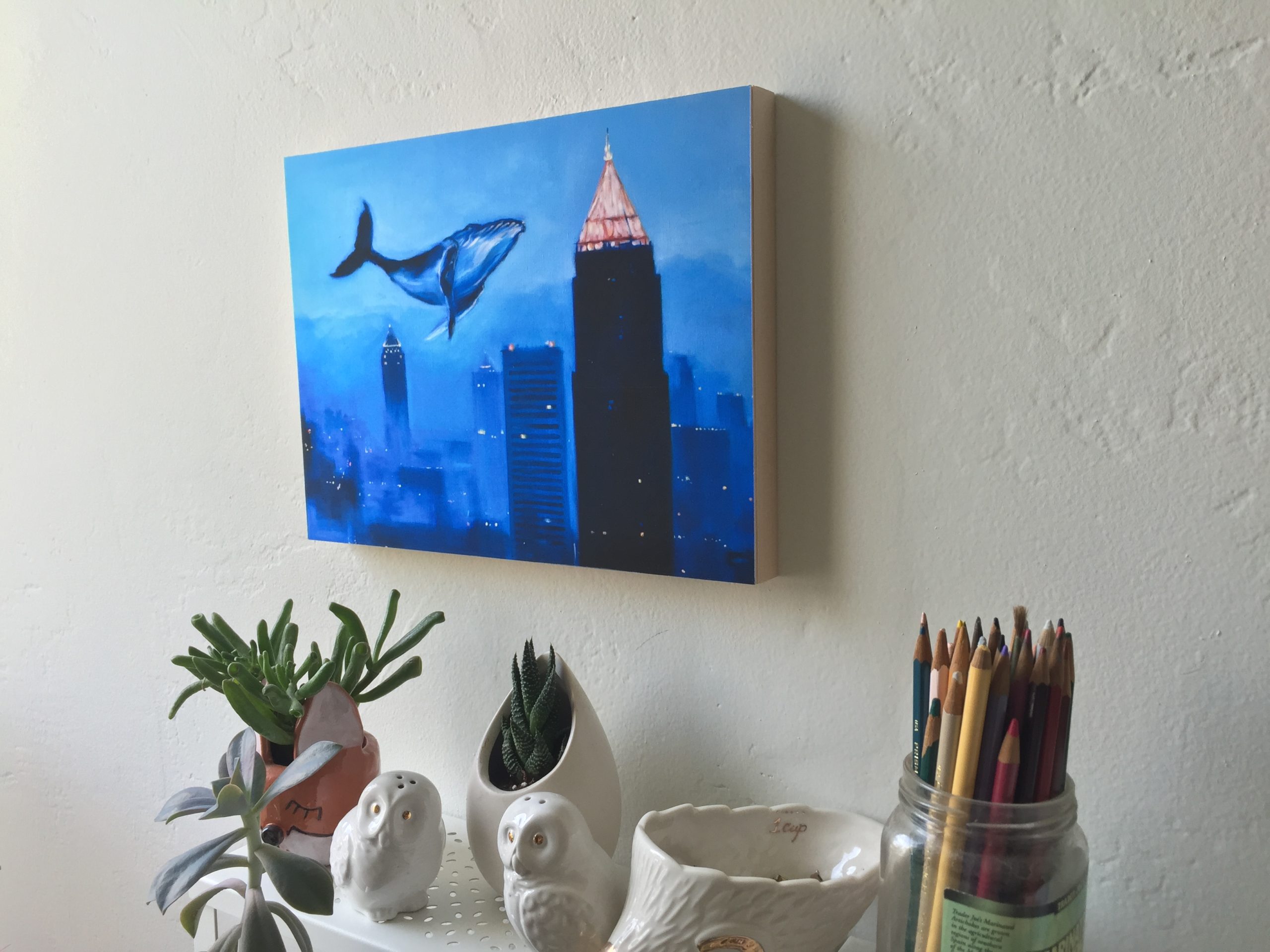 Wayward Whale in Atlanta on Wall