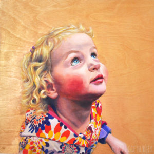 A portrait of a little girl by Maggie Hurley