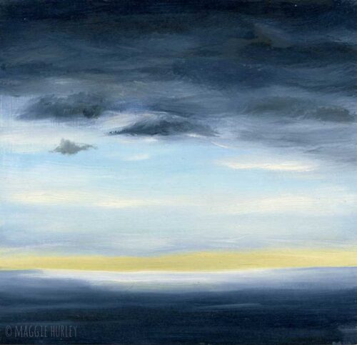 Dark Skies Painting by Maggie Hurley