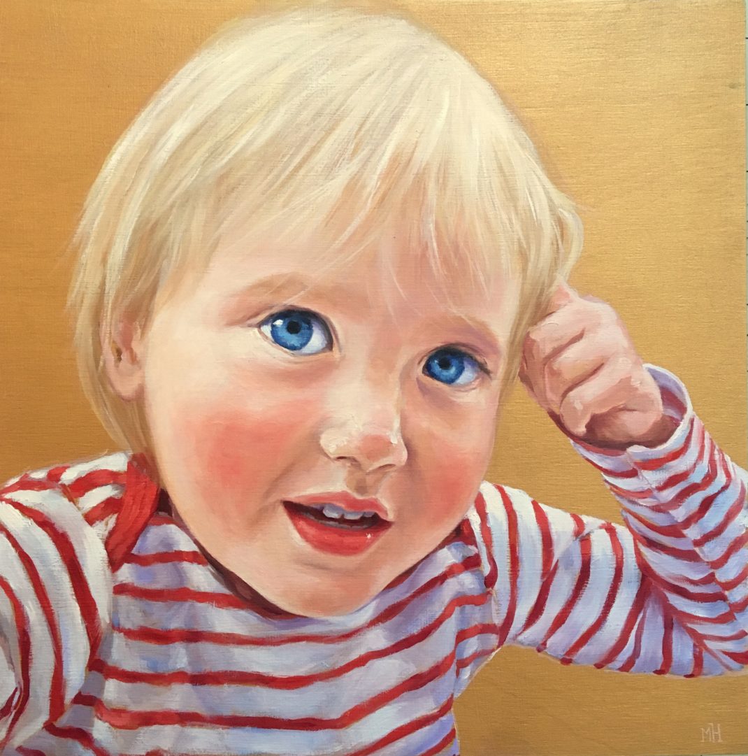 Children's portrait painting