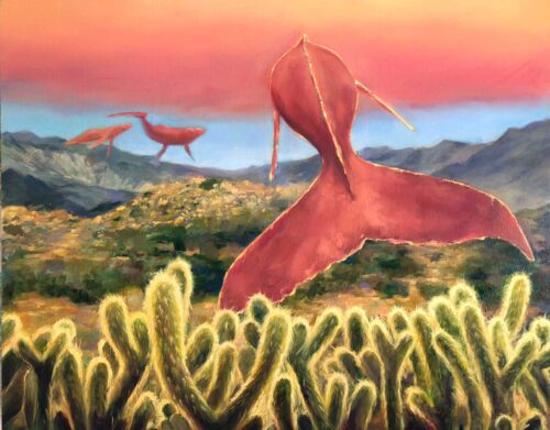 Wayward Whale Painting by Maggie Hurley