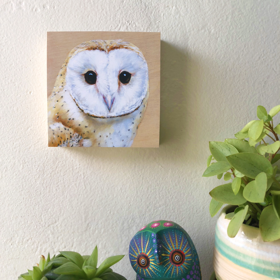Barn owl art by maggie hurley
