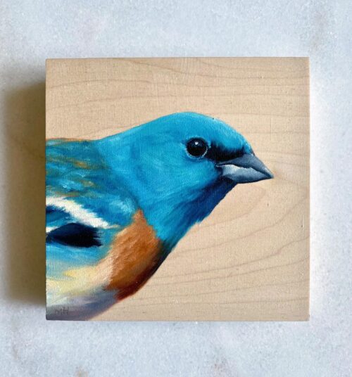 Lazuli Bunting painting