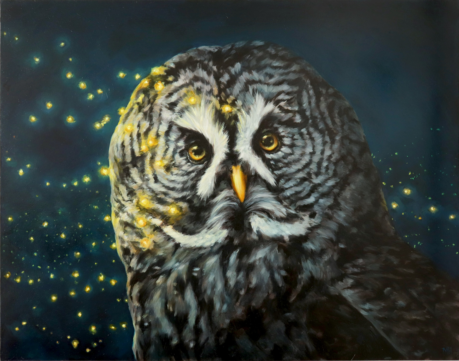Great gray owl by maggie hurley