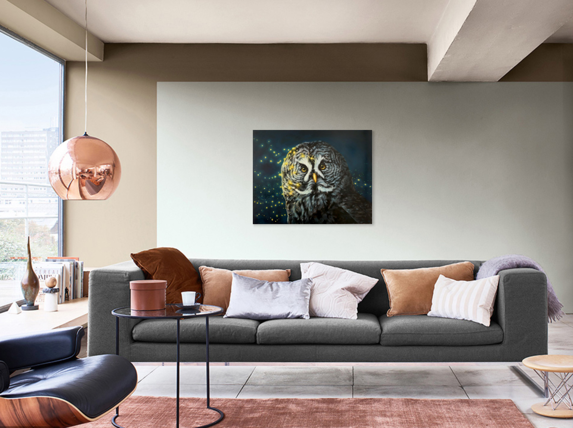 Great Gray Owl | 24" x 30" | Oil Painting - Image 4