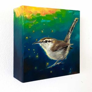 bewick's wren bird art