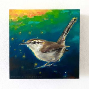 bewick's wren bird art