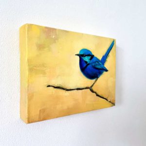 painting of a splendid fairywren
