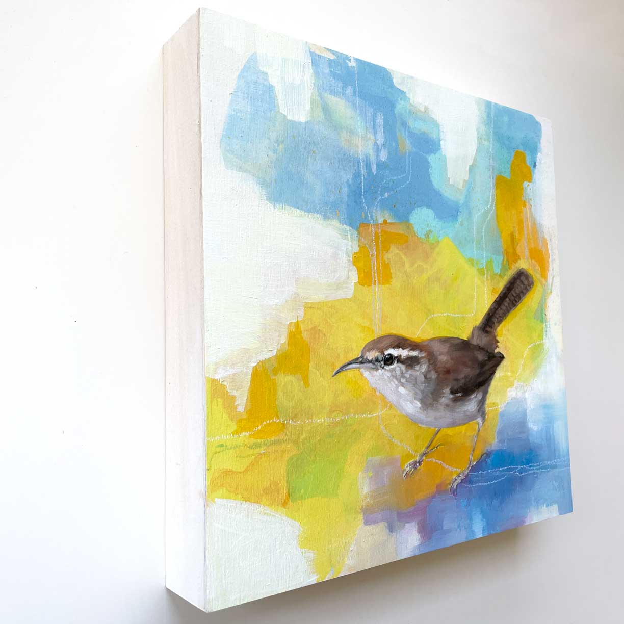 bewick's wren painting