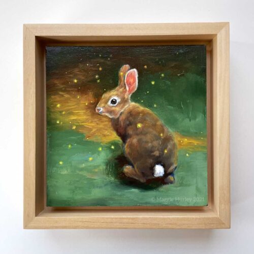Rabbit | 7.5" x 7.5" | Oil Painting