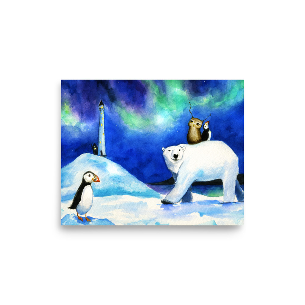 Herbert Sees the Northern Lights | Fine Art Print - Image 4