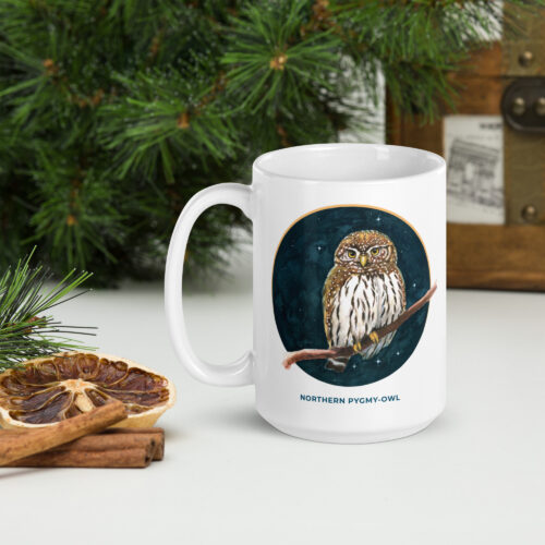 Northern Pygmy-Owl | White glossy mug